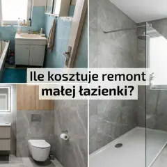 Porównanie starej i nowej łazienki. Sprawdź, jaki jest koszt remontu łazienki, by uzyskać nowoczesny wygląd.