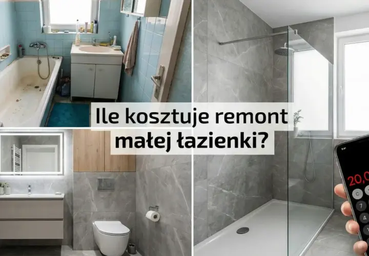 Porównanie starej i nowej łazienki. Sprawdź, jaki jest koszt remontu łazienki, by uzyskać nowoczesny wygląd.