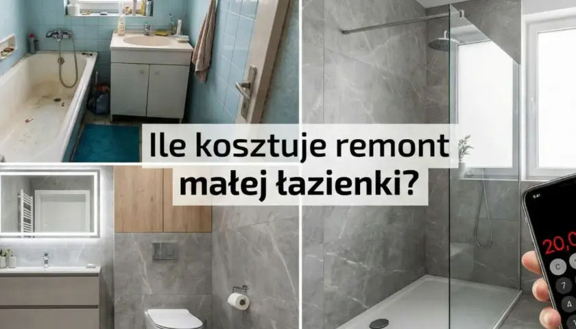 Porównanie starej i nowej łazienki. Sprawdź, jaki jest koszt remontu łazienki, by uzyskać nowoczesny wygląd.